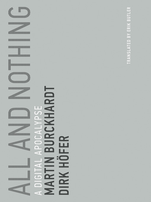 Title details for All and Nothing by Martin Burckhardt - Available